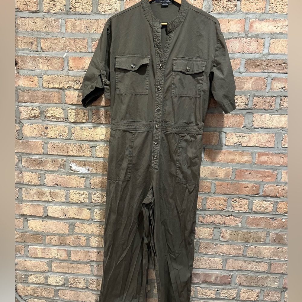 Woman’s Sanctuary Olive Fatigue Jumpsuit Size L